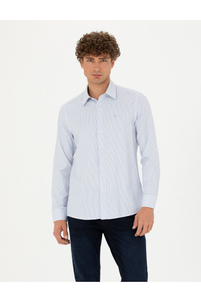 Mavi Slim Fit Uzun Kollu Gömlek 50277772-VR036 Mavi Slim Fit Uzun Kollu Gömlek 50277772-VR036