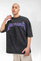 Yıkamalı Metallica Mor Sırt Baskılı Unisex Oversize Tshirt Yıkamalı Metallica Mor Sırt Baskılı Unisex Oversize Tshirt