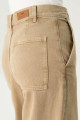 Weslie Camel Rengi Yüksek Bel Patı Fermuarlı Yandan Cepli Cropped Wideleg Jean Pantolon C 4530-107 Weslie Camel Rengi Yüksek Bel Patı Fermuarlı Yandan Cepli Cropped Wideleg Jean Pantolon C 4530-107