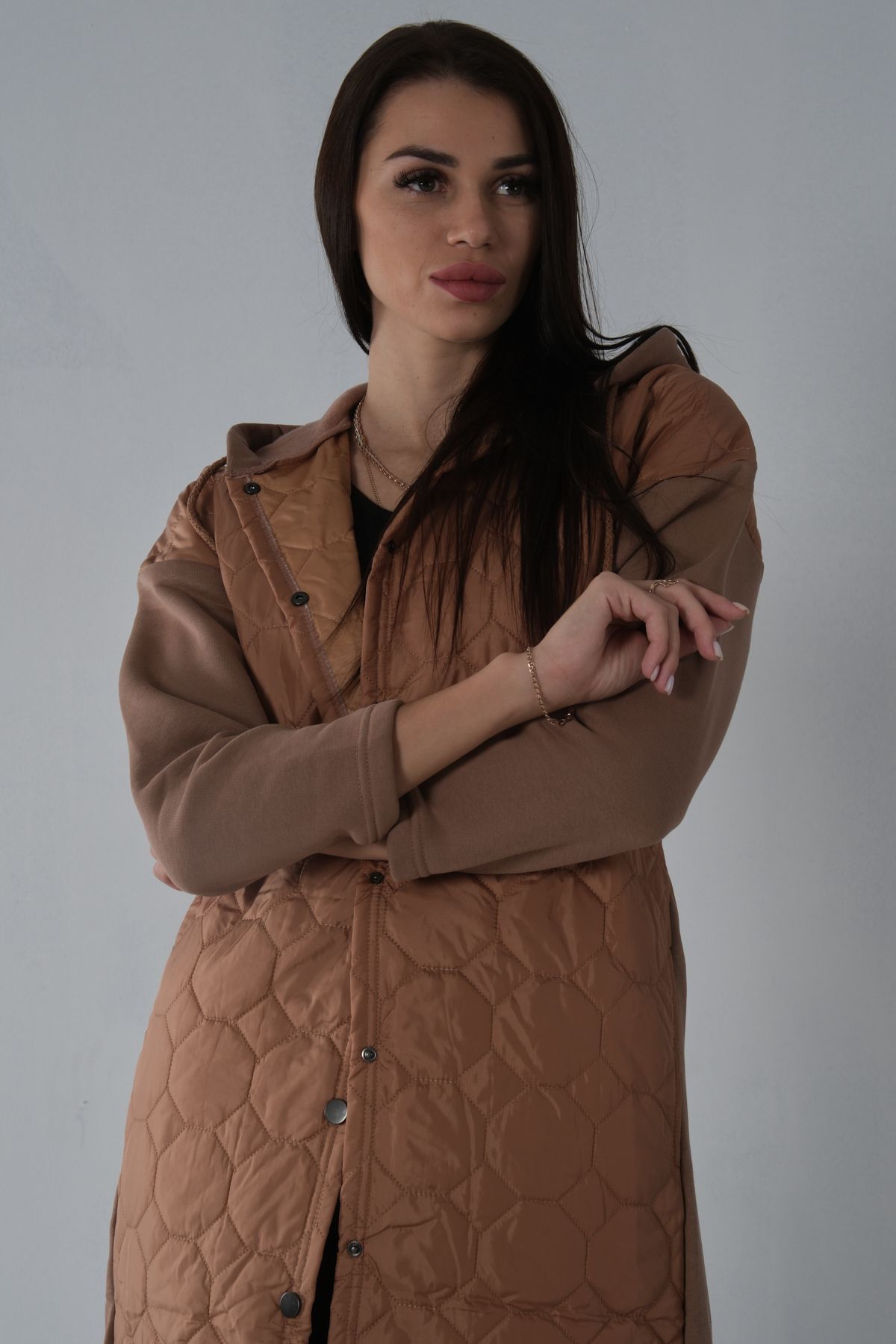 Kapüşonşu Kapitone Mont Camel 4204780 Kapüşonşu Kapitone Mont Camel 4204780