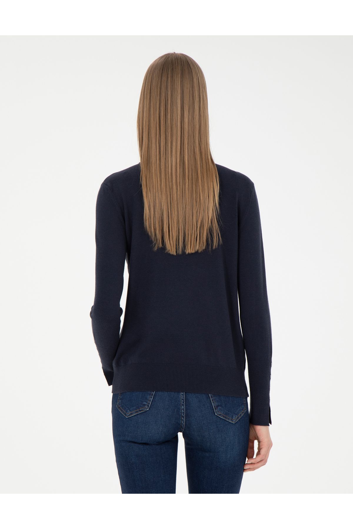 Lacivert Slim Fit Kazak 50278031-VR033 Lacivert Slim Fit Kazak 50278031-VR033