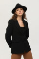 Vatkalı Astarlı Blazer Ceket Siyah 0105110 Vatkalı Astarlı Blazer Ceket Siyah 0105110