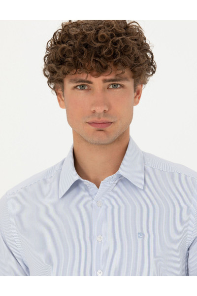 Mavi Slim Fit Uzun Kollu Gömlek 50277772-VR036 Mavi Slim Fit Uzun Kollu Gömlek 50277772-VR036