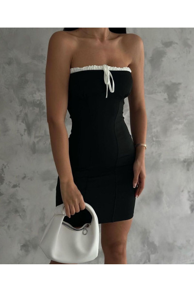 Lizaa Bersh Vintage Bağcık ve Korse Detay Elbise