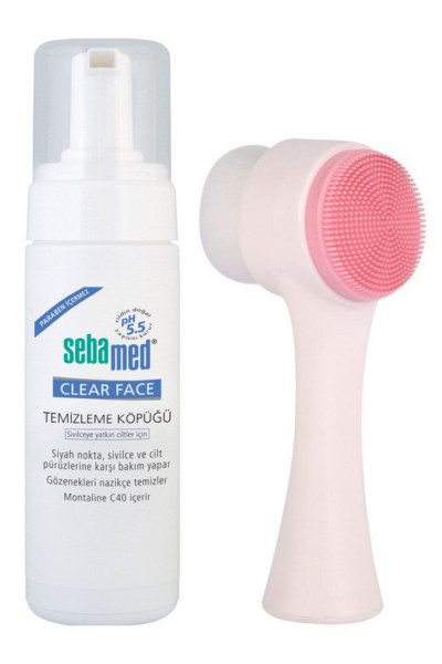 Clearface Yüz Temizleme Köpüğü 150 ml ve PudraShine Yüz Temizleme Fırçası Clearface Yüz Temizleme Köpüğü 150 ml ve PudraShine Yüz Temizleme Fırçası