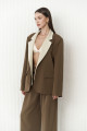 Mai Collection Elias Çift Yaka Detay Haki Blazer Mai Collection Elias Çift Yaka Detay Haki Blazer