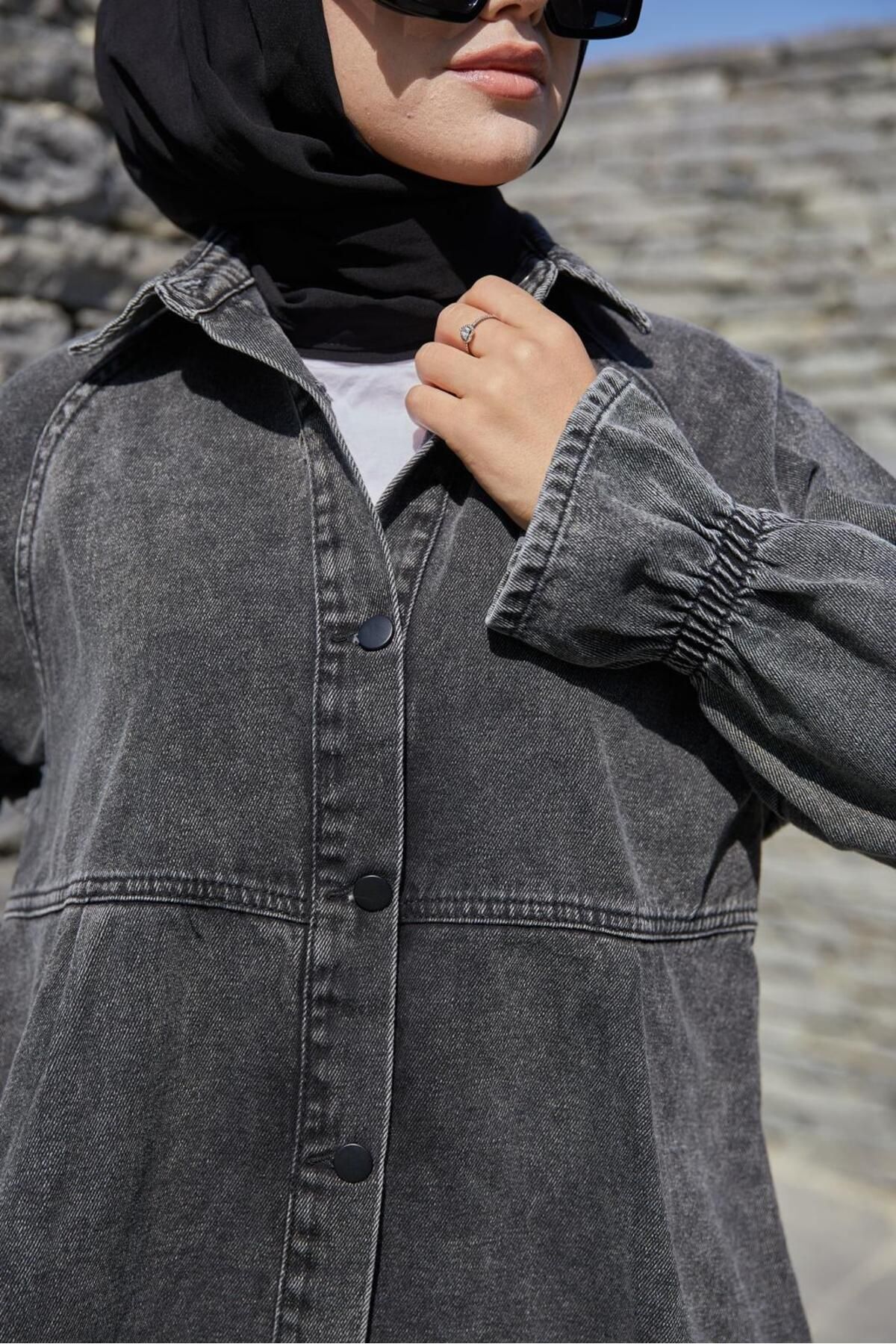Kadın Oversize Kot Ceket Kadın Oversize Kot Ceket