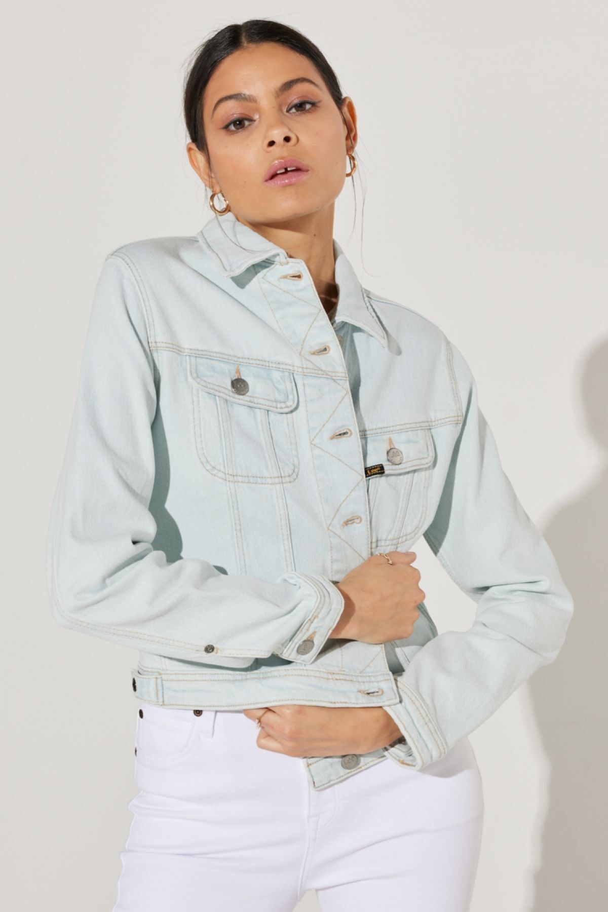 Trucker Regular Fit Normal Kesim Açık Mavi Jean Kot Ceket Trucker Regular Fit Normal Kesim Açık Mavi Jean Kot Ceket