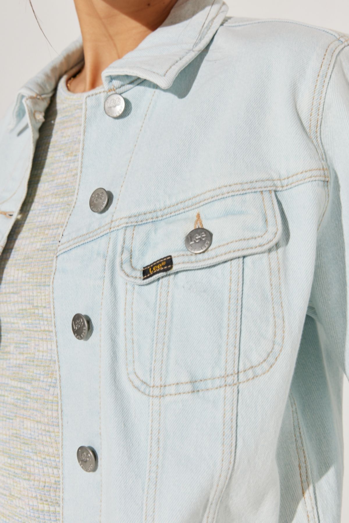 Trucker Regular Fit Normal Kesim Açık Mavi Jean Kot Ceket Trucker Regular Fit Normal Kesim Açık Mavi Jean Kot Ceket