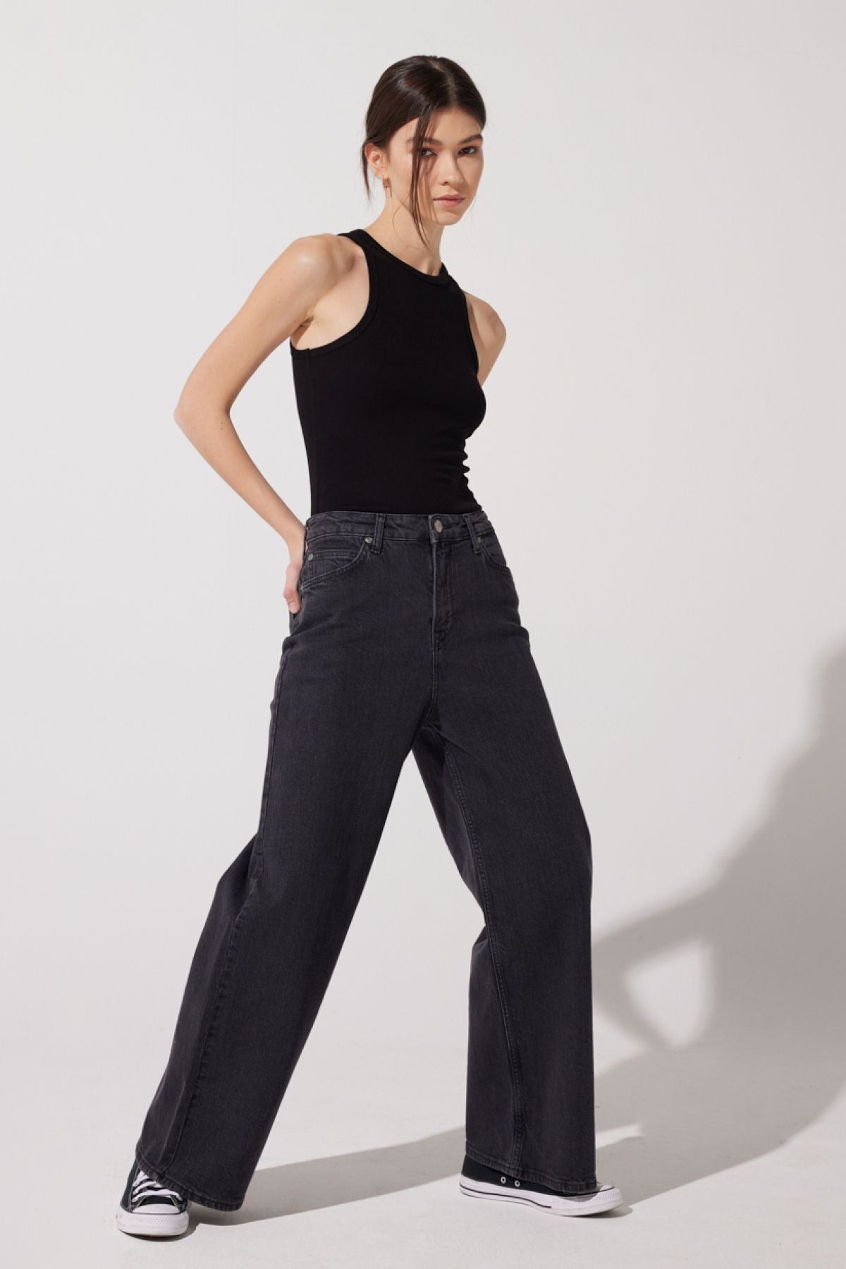Stella A Line Fit Yüksek Bel Esnek Jean Kot Pantolon Stella A Line Fit Yüksek Bel Esnek Jean Kot Pantolon