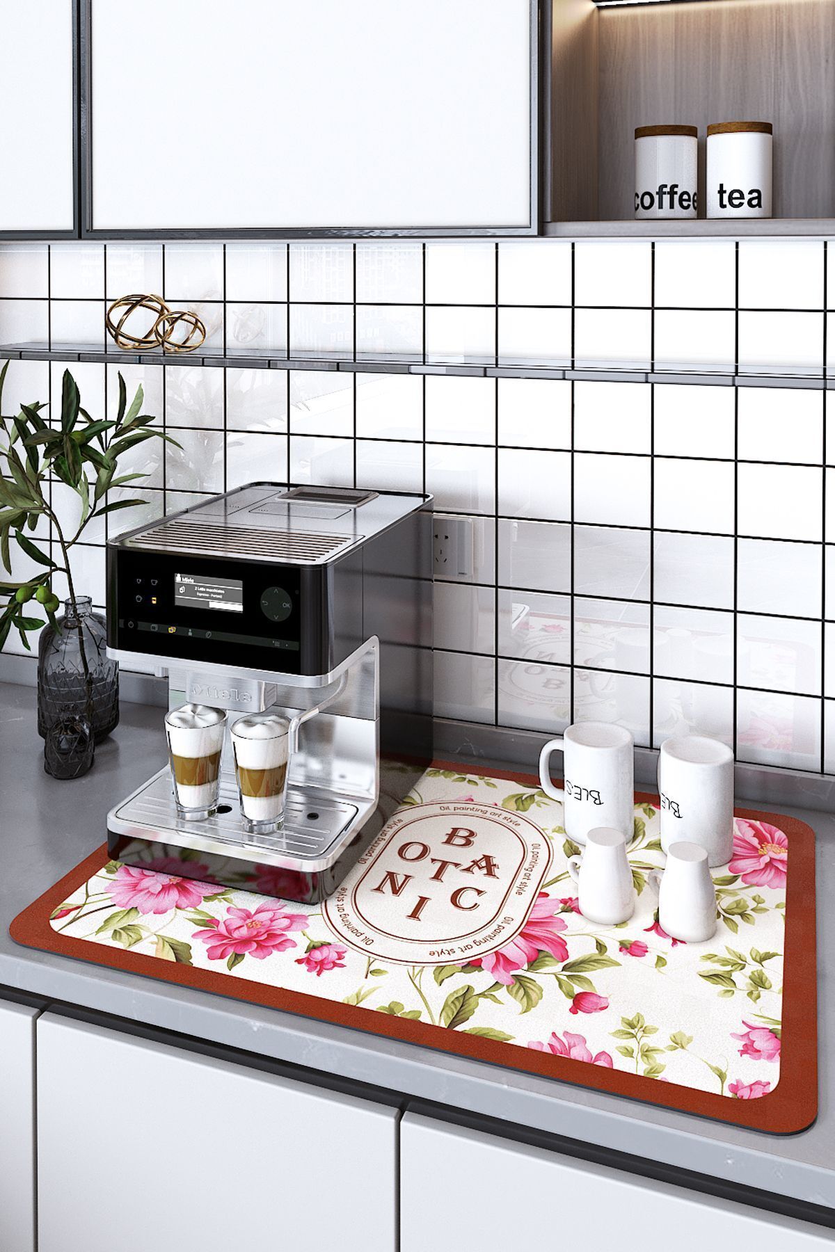 Tam Otomatik Kahve ve Espresso Makinesi Altlığı-Kahve Tam Otomatik Kahve ve Espresso Makinesi Altlığı-Kahve
