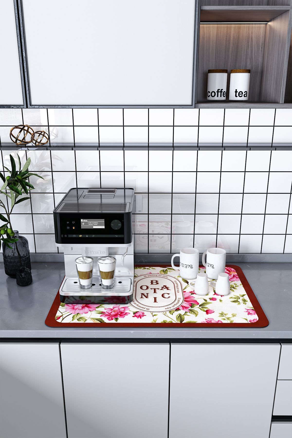 Tam Otomatik Kahve ve Espresso Makinesi Altlığı-Kahve Tam Otomatik Kahve ve Espresso Makinesi Altlığı-Kahve