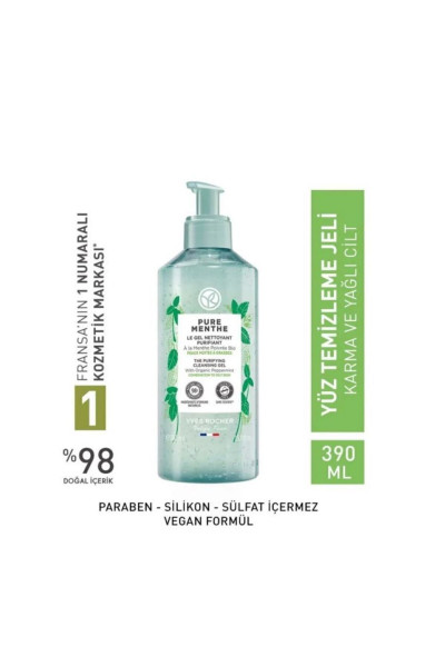 Yüz Yıkama Jeli - Karma ve Yağlı Cilt / Pure Menthe Gözenek Sıkılaştırıcı - Prebiyotik 390 ml Yüz Yıkama Jeli - Karma ve Yağlı Cilt / Pure Menthe Gözenek Sıkılaştırıcı - Prebiyotik 390 ml