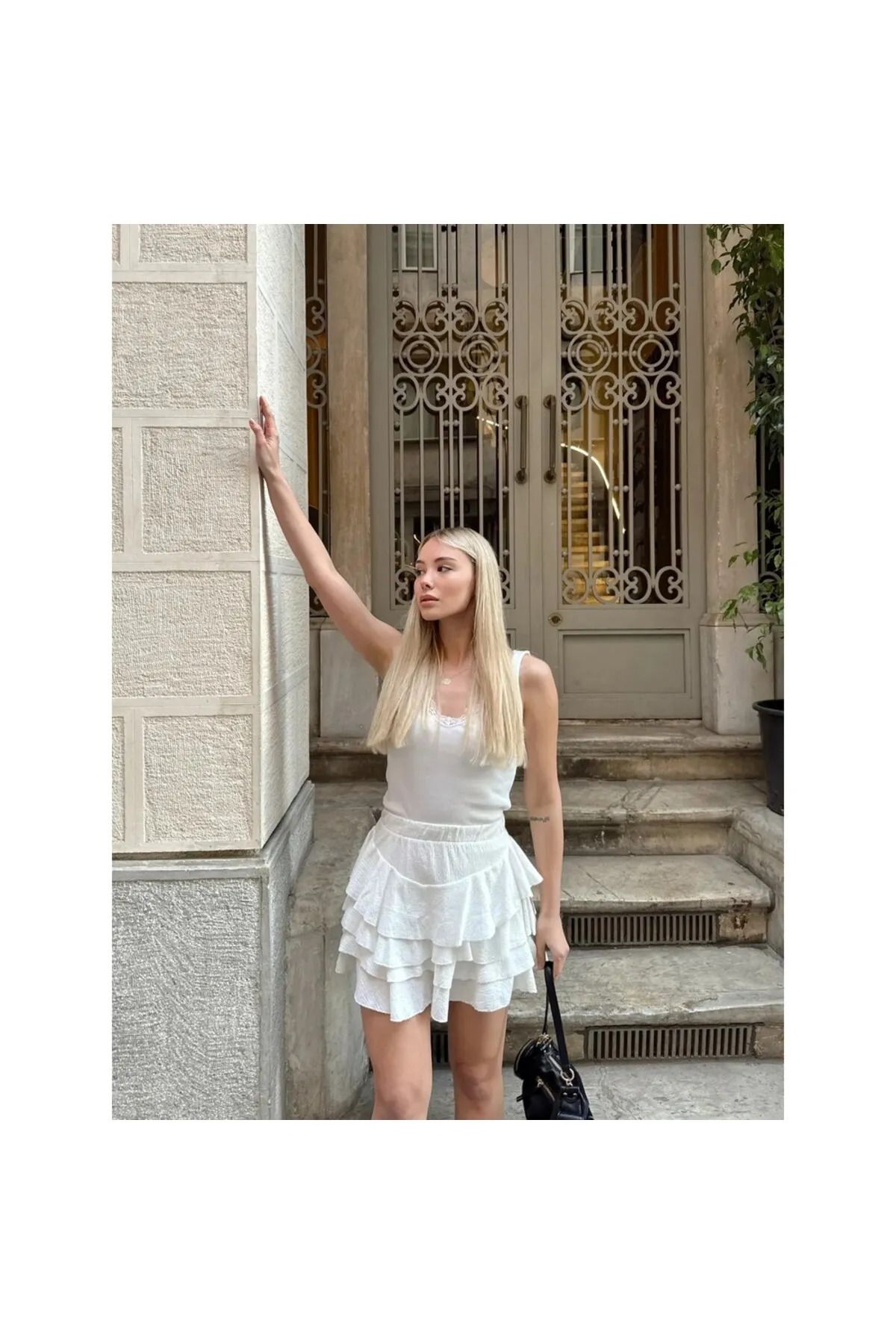 TEKSTİL BEYAZ Basic Etek TEKSTİL BEYAZ Basic Etek