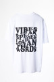 Unisex Beyaz Siyah Vibes Baskılı Bisiklet Yaka Oversize Tişört Unisex Beyaz Siyah Vibes Baskılı Bisiklet Yaka Oversize Tişört