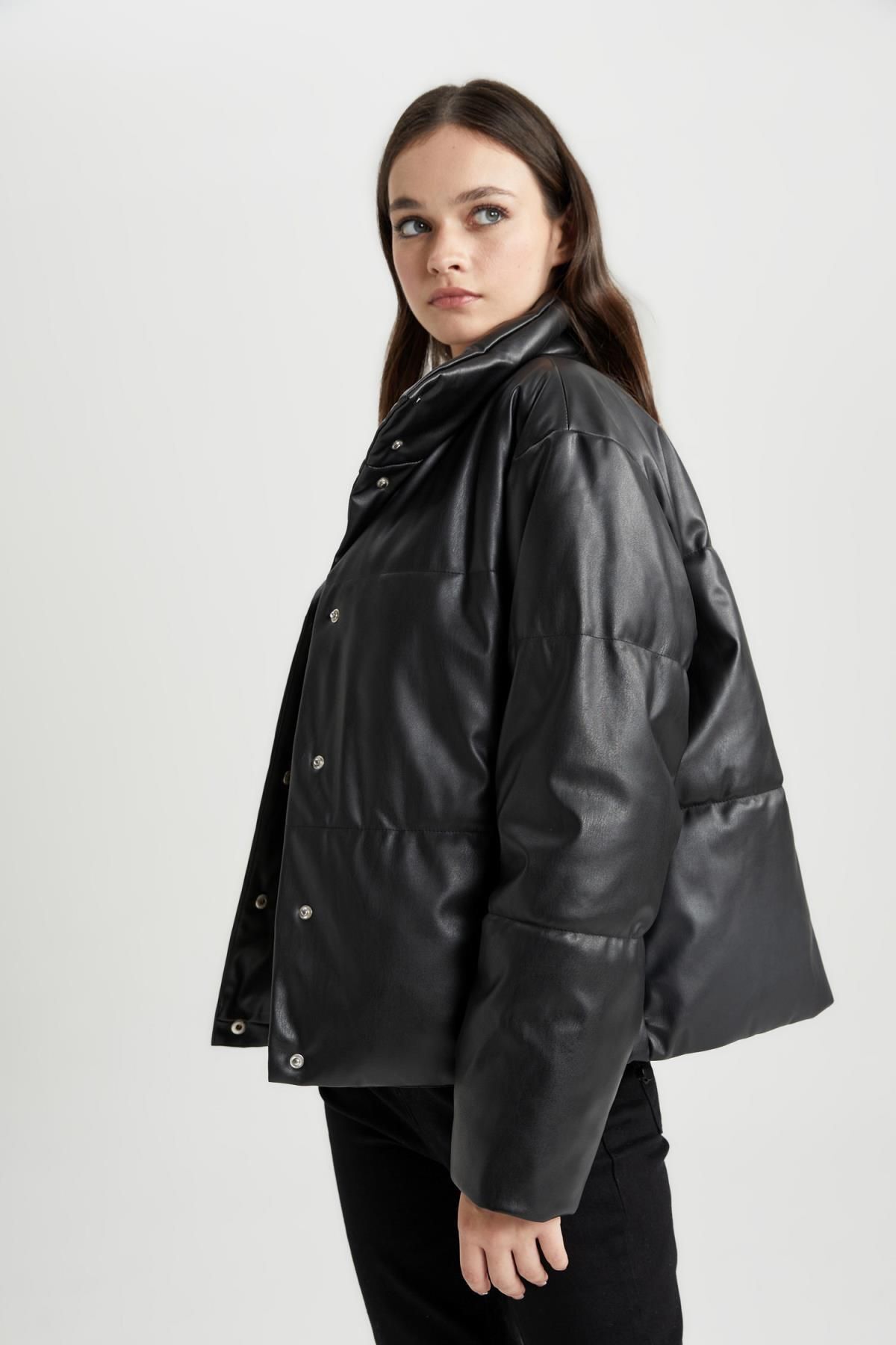 Su Itici Oversize Geniş Kesim Isı Yalıtımlı Rüzgar Geçirmez Suni Deri Mont A2397ax23wn Su Itici Oversize Geniş Kesim Isı Yalıtımlı Rüzgar Geçirmez Suni Deri Mont A2397ax23wn