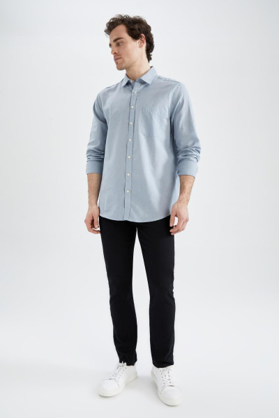 Regular Fit Keten Karışımlı Uzun Kollu Gömlek M9435az22sm Regular Fit Keten Karışımlı Uzun Kollu Gömlek M9435az22sm