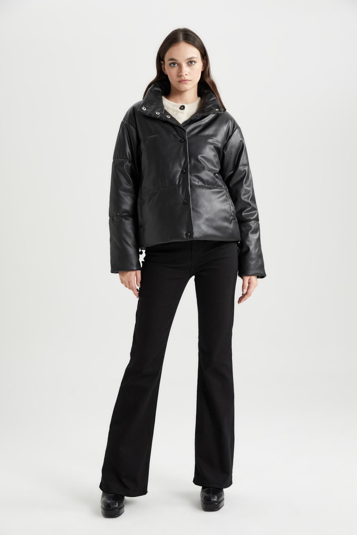 Su Itici Oversize Geniş Kesim Isı Yalıtımlı Rüzgar Geçirmez Suni Deri Mont A2397ax23wn Su Itici Oversize Geniş Kesim Isı Yalıtımlı Rüzgar Geçirmez Suni Deri Mont A2397ax23wn