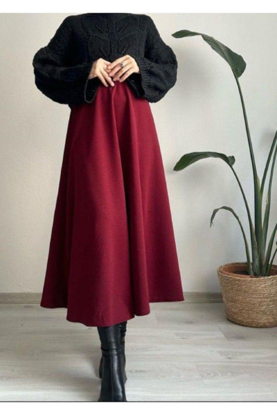 Puf Scuba Kloş Etek Puf Scuba Kloş Etek