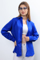 Ylz Oversize Kadın Saks Mavisi Gömlek - Oversize Uzun Basic Gömlek Ylz Oversize Kadın Saks Mavisi Gömlek - Oversize Uzun Basic Gömlek