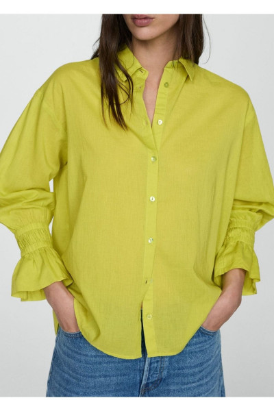 Kolları büzgülü gömlek