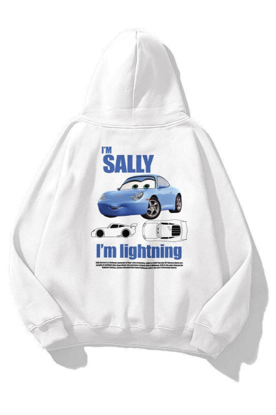 Unisex I'm Sally Sırt Baskılı Kapüşonlu Oversize Sweatshirt Unisex I'm Sally Sırt Baskılı Kapüşonlu Oversize Sweatshirt