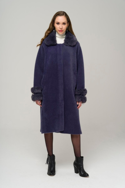 Yakası Çıkabilir Kürklü Çıt Çıt Kapamalı Astarsız Yünlü kaban İNDİGO 3973 Yakası Çıkabilir Kürklü Çıt Çıt Kapamalı Astarsız Yünlü kaban İNDİGO 3973