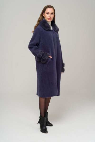 Yakası Çıkabilir Kürklü Çıt Çıt Kapamalı Astarsız Yünlü kaban İNDİGO 3973 Yakası Çıkabilir Kürklü Çıt Çıt Kapamalı Astarsız Yünlü kaban İNDİGO 3973