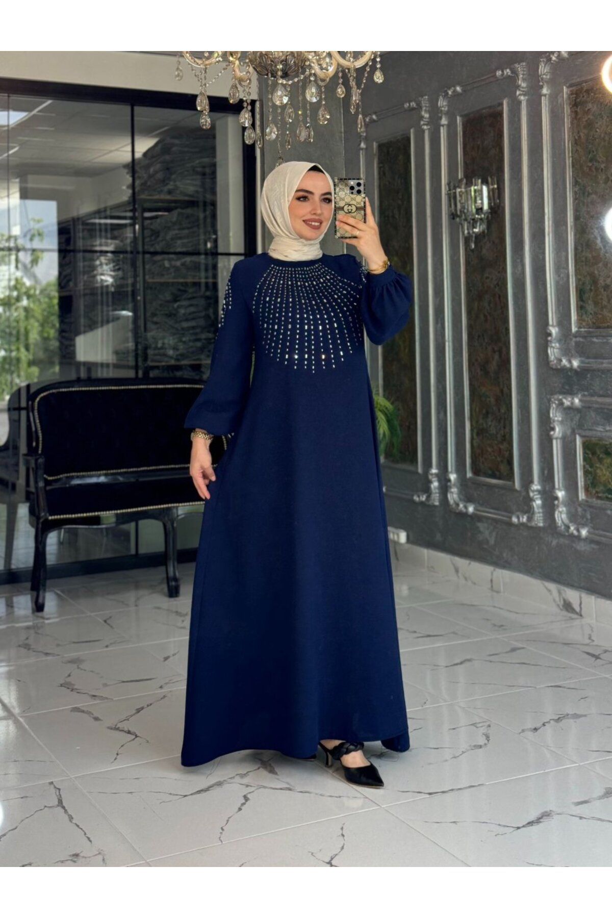 Mihriban Elbise Lacivert Mihriban Elbise Lacivert