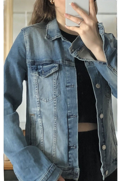 MİSSEALE orj KISA CEPLİ MAVİ KOT CEKET MİSSEALE orj KISA CEPLİ MAVİ KOT CEKET