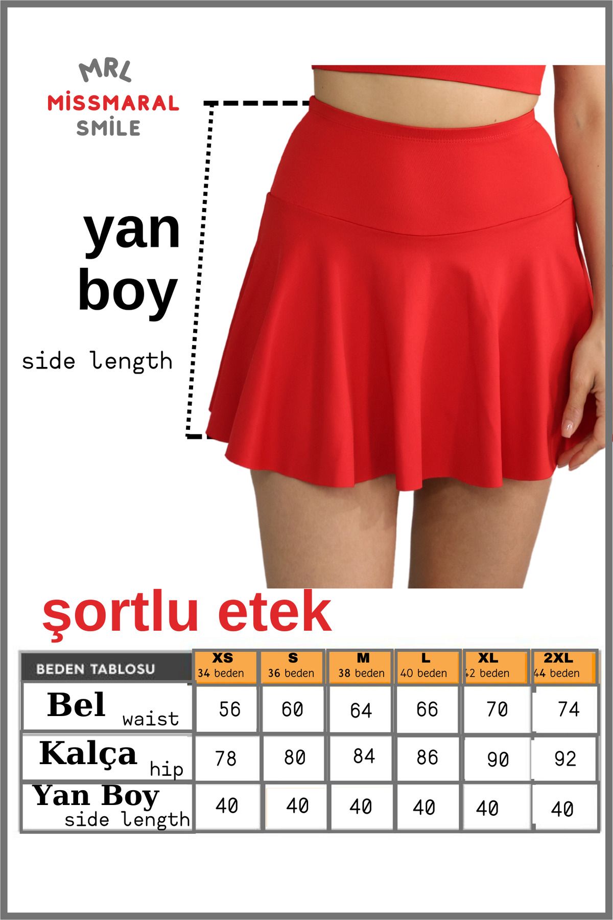 Kırmızı Etek Içi Sabit Şortlu Yüksek Bel Skirt With Shorts Casual Beachwear Tennis 1101 Kırmızı Etek Içi Sabit Şortlu Yüksek Bel Skirt With Shorts Casual Beachwear Tennis 1101