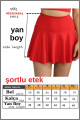 Kırmızı Etek Içi Sabit Şortlu Yüksek Bel Skirt With Shorts Casual Beachwear Tennis 1101 Kırmızı Etek Içi Sabit Şortlu Yüksek Bel Skirt With Shorts Casual Beachwear Tennis 1101