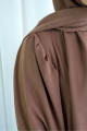Model Meryem Medine Ipeği Çiçek Kol Detaylı Tesettür Elbise (ŞALSIZ) - Sütlü Kahve - Meryem01011 Model Meryem Medine Ipeği Çiçek Kol Detaylı Tesettür Elbise (ŞALSIZ) - Sütlü Kahve - Meryem01011
