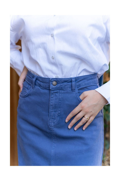 Tesettür Etek- Indigo Tesettür Etek- Indigo