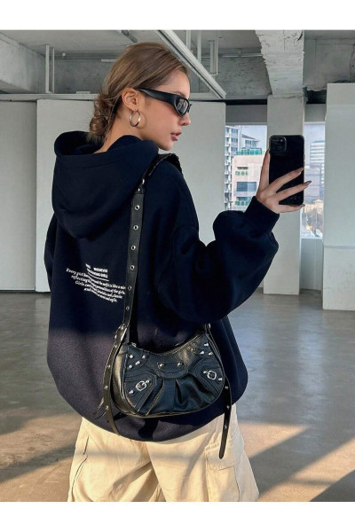 Unisex Unique Sırt Baskılı Oversize Kapüşonlu Sweatshirt Unisex Unique Sırt Baskılı Oversize Kapüşonlu Sweatshirt