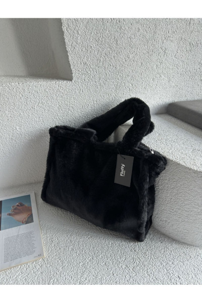 Midnight Juicy Tote Kadın Peluş Omuz Çantası Midnight Juicy Tote Kadın Peluş Omuz Çantası