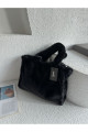 Midnight Juicy Tote Kadın Peluş Omuz Çantası Midnight Juicy Tote Kadın Peluş Omuz Çantası