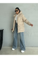 Puffer 4 Cep Detaylı Kapüşonlu Bej Şişme Mont Puffer 4 Cep Detaylı Kapüşonlu Bej Şişme Mont