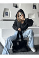 Midnight Juicy Tote Kadın Peluş Omuz Çantası Midnight Juicy Tote Kadın Peluş Omuz Çantası