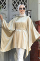 Yarasa Kol Gold Tesettür Saten Tunik 41443GOLD Yarasa Kol Gold Tesettür Saten Tunik 41443GOLD