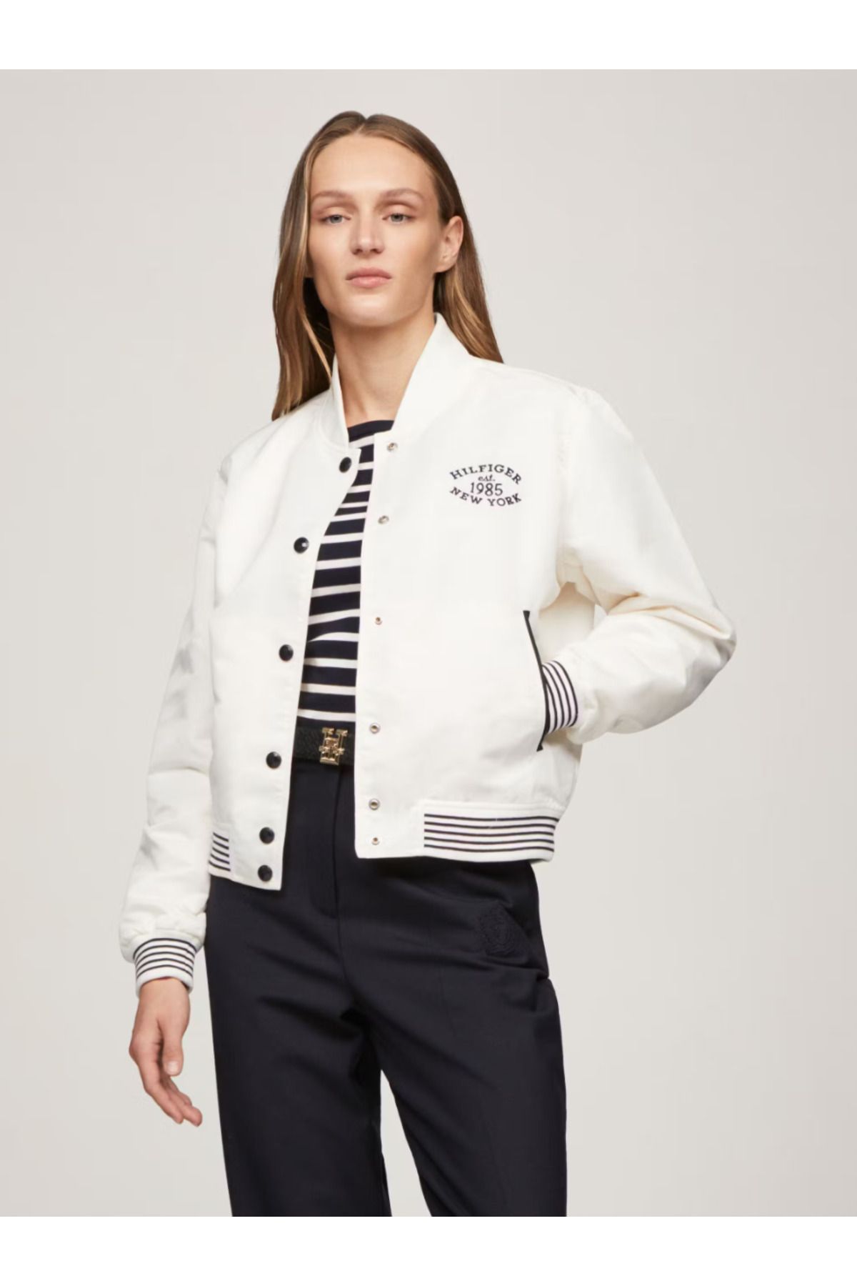 Varsity Water Repellent Bomber Jacket Varsity Water Repellent Bomber Jacket