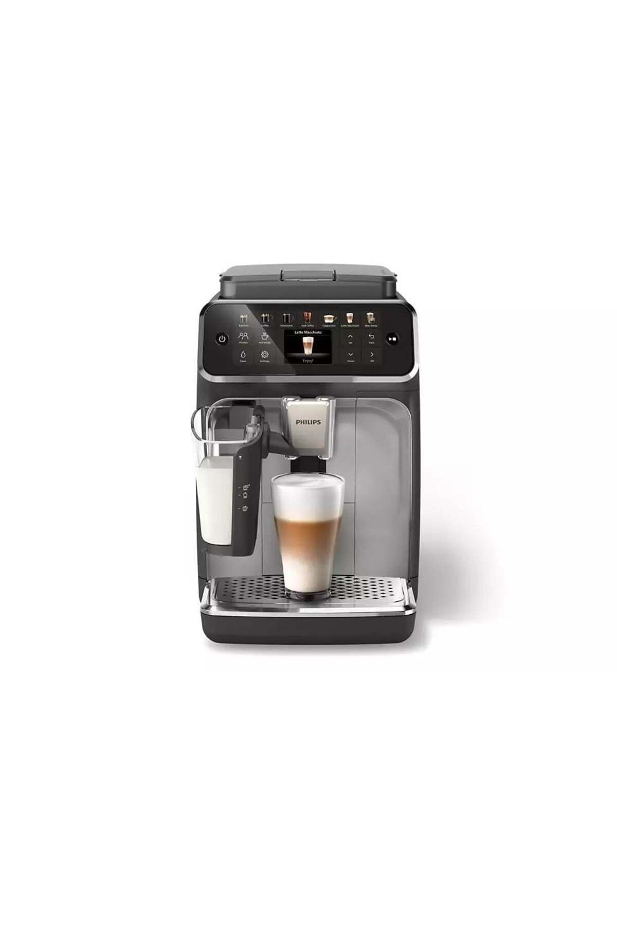 PREMİUM ELİTE LatteGo Tam Otomatik Espresso Makinesi, 12 Sıcak ve Soğuk İçecek, Silent Brew, EP4446 PREMİUM ELİTE LatteGo Tam Otomatik Espresso Makinesi, 12 Sıcak ve Soğuk İçecek, Silent Brew, EP4446