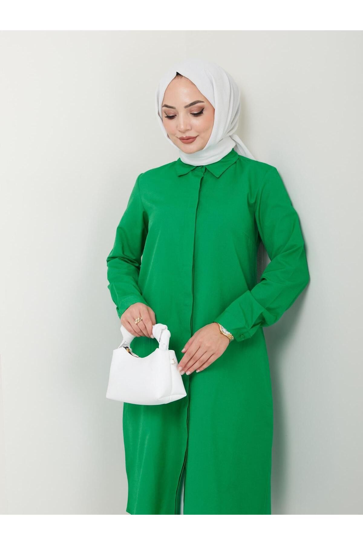 Uzun Gömlek Tunik Poplin Kumaş Uzun Gömlek Tunik Poplin Kumaş