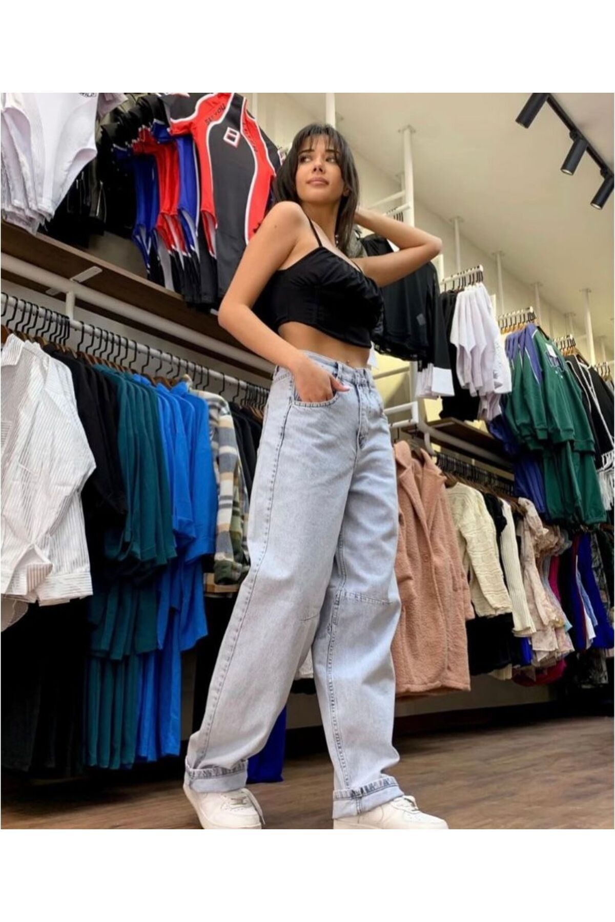 Karyıkama KADIN Detay Bel Tokalı Ayarlanabilir  PALAZOO PANTALON Karyıkama KADIN Detay Bel Tokalı Ayarlanabilir  PALAZOO PANTALON