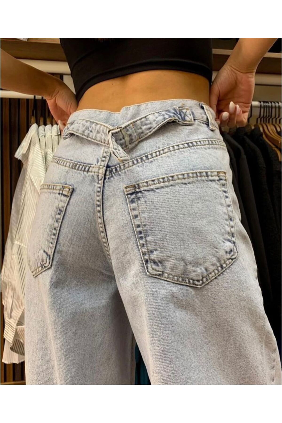 Karyıkama KADIN Detay Bel Tokalı Ayarlanabilir  PALAZOO PANTALON Karyıkama KADIN Detay Bel Tokalı Ayarlanabilir  PALAZOO PANTALON