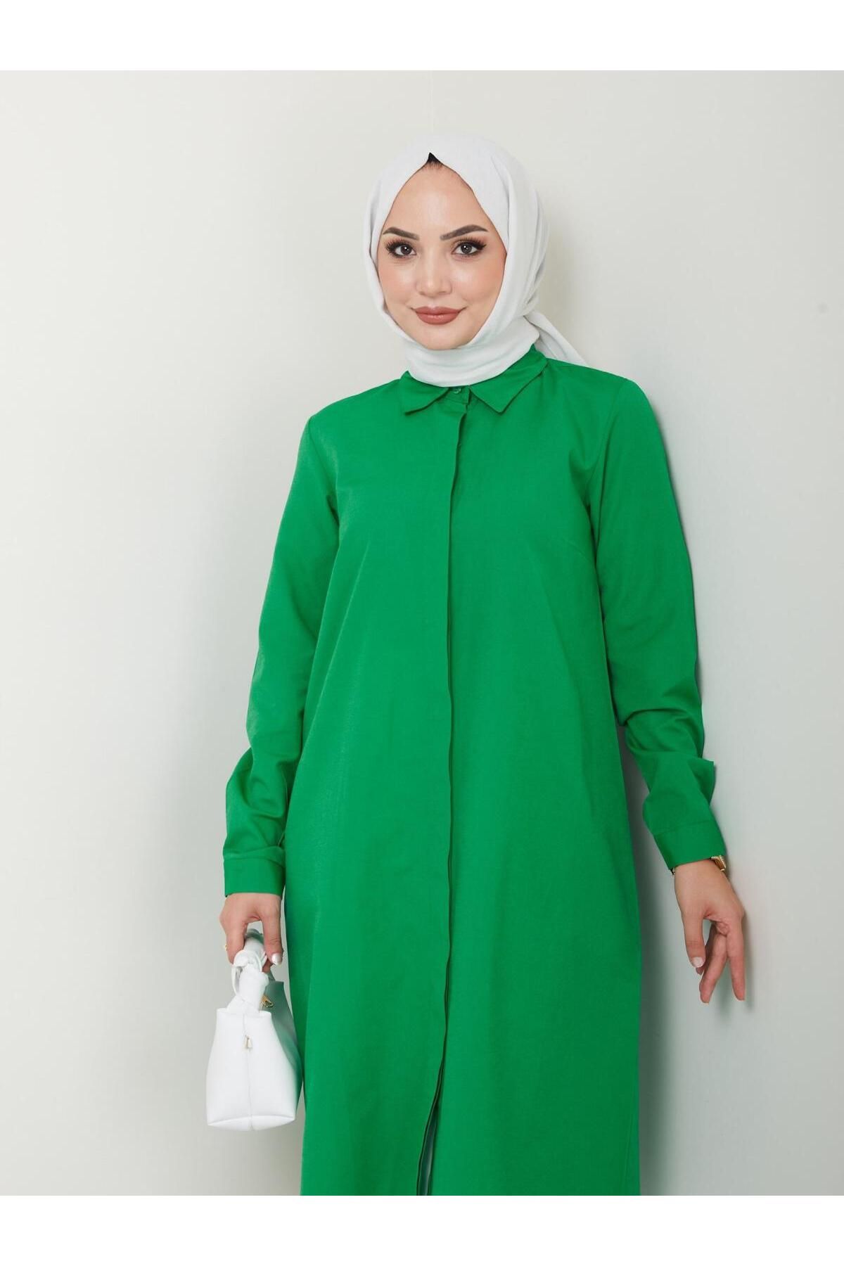 Uzun Gömlek Tunik Poplin Kumaş Uzun Gömlek Tunik Poplin Kumaş