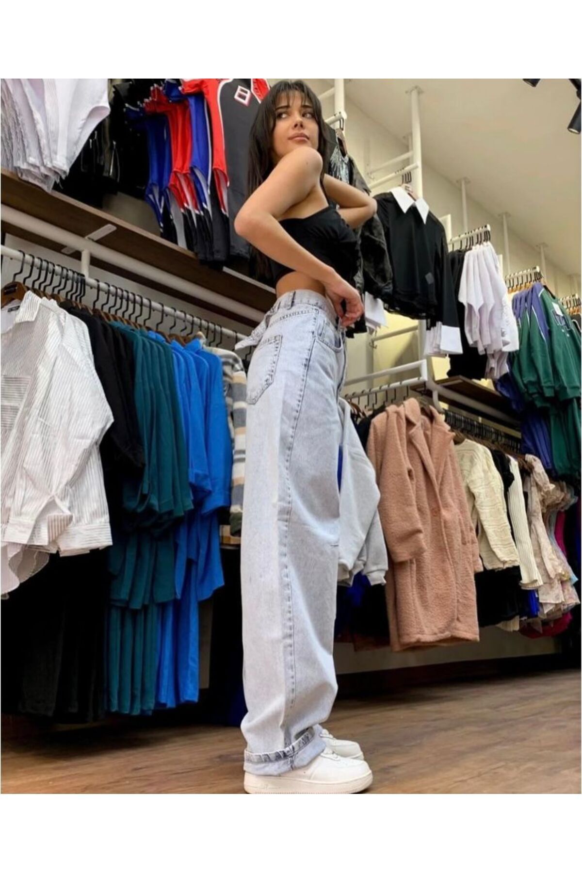 Karyıkama KADIN Detay Bel Tokalı Ayarlanabilir  PALAZOO PANTALON Karyıkama KADIN Detay Bel Tokalı Ayarlanabilir  PALAZOO PANTALON