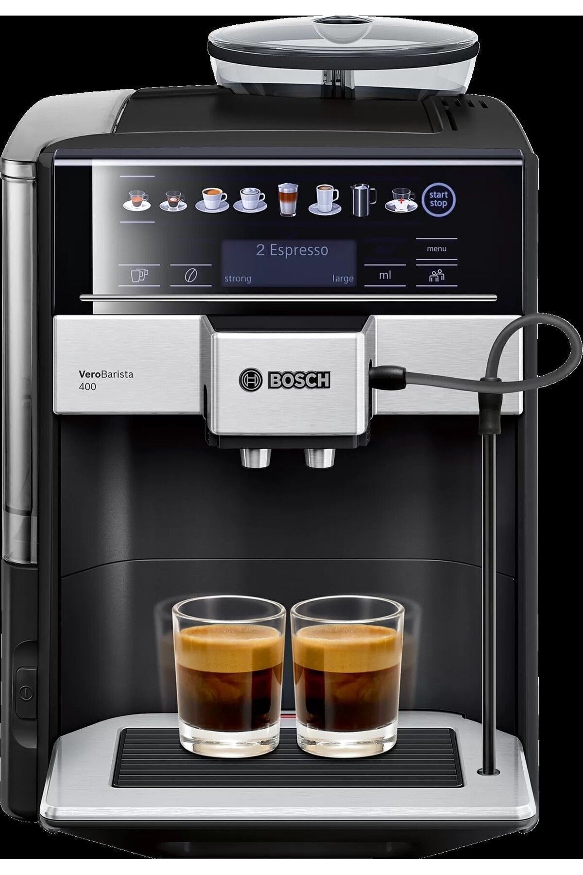 TIS65429RW Tam Otomatik Kahve Makinesi Vero Barista 400 Metalik safir siyahı TIS65429RW Tam Otomatik Kahve Makinesi Vero Barista 400 Metalik safir siyahı
