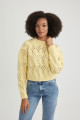 Oversize Fit Bisiklet Yaka Ajur Kazak B8623ax23cw Oversize Fit Bisiklet Yaka Ajur Kazak B8623ax23cw