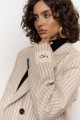 Rosalind Bej Çizgili Blazer Ceket Rosalind Bej Çizgili Blazer Ceket